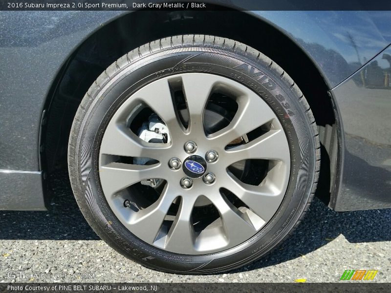 Dark Gray Metallic / Black 2016 Subaru Impreza 2.0i Sport Premium