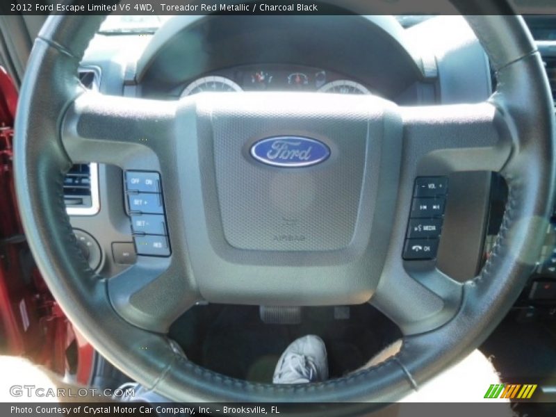 Toreador Red Metallic / Charcoal Black 2012 Ford Escape Limited V6 4WD