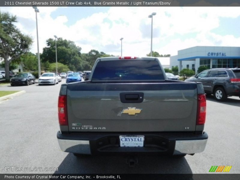Blue Granite Metallic / Light Titanium/Ebony 2011 Chevrolet Silverado 1500 LT Crew Cab 4x4