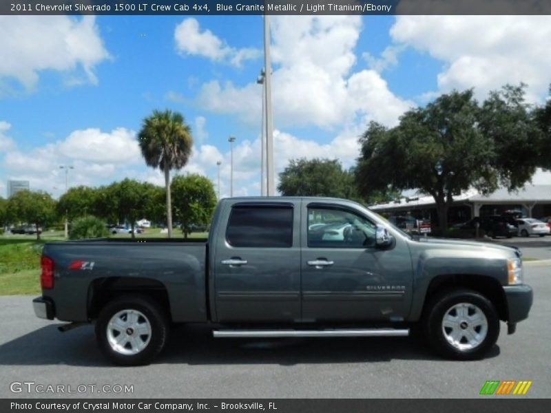 Blue Granite Metallic / Light Titanium/Ebony 2011 Chevrolet Silverado 1500 LT Crew Cab 4x4