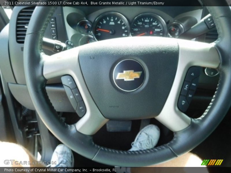 Blue Granite Metallic / Light Titanium/Ebony 2011 Chevrolet Silverado 1500 LT Crew Cab 4x4
