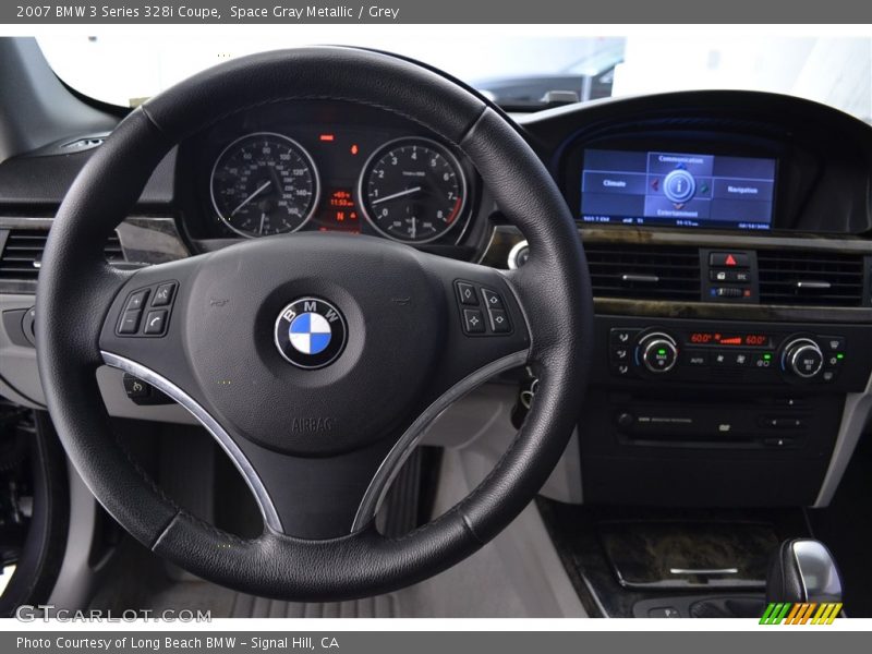 Space Gray Metallic / Grey 2007 BMW 3 Series 328i Coupe