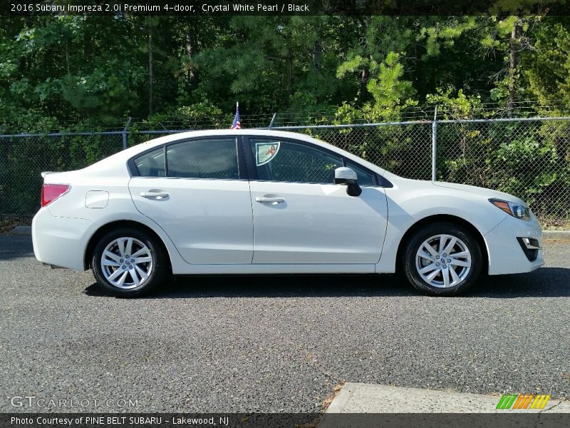 Crystal White Pearl / Black 2016 Subaru Impreza 2.0i Premium 4-door