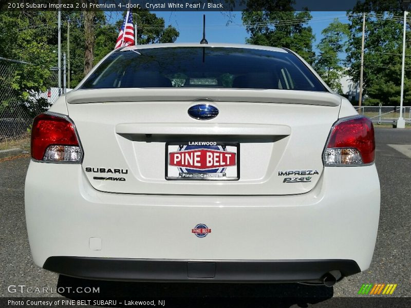 Crystal White Pearl / Black 2016 Subaru Impreza 2.0i Premium 4-door