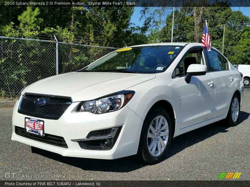 Crystal White Pearl / Black 2016 Subaru Impreza 2.0i Premium 4-door