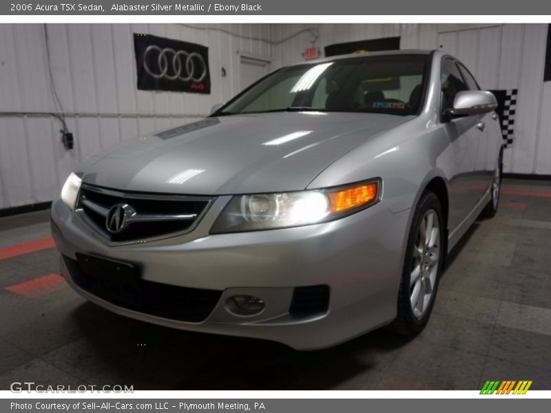 Alabaster Silver Metallic / Ebony Black 2006 Acura TSX Sedan