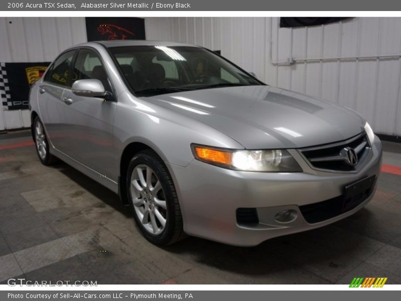 Alabaster Silver Metallic / Ebony Black 2006 Acura TSX Sedan