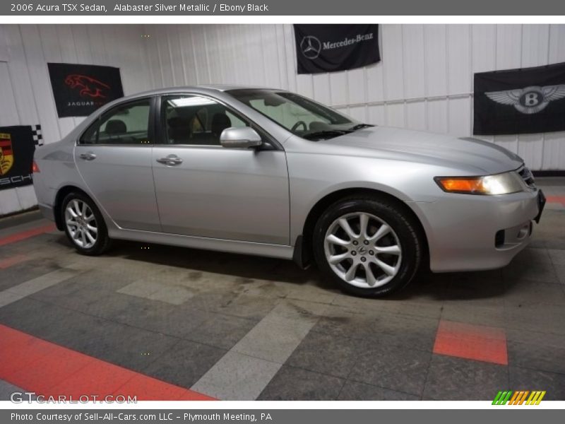 Alabaster Silver Metallic / Ebony Black 2006 Acura TSX Sedan