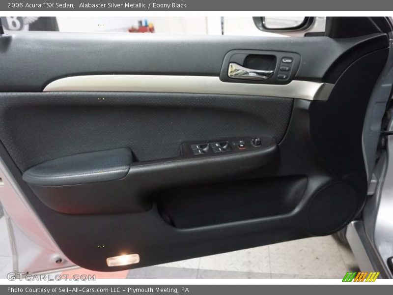 Alabaster Silver Metallic / Ebony Black 2006 Acura TSX Sedan