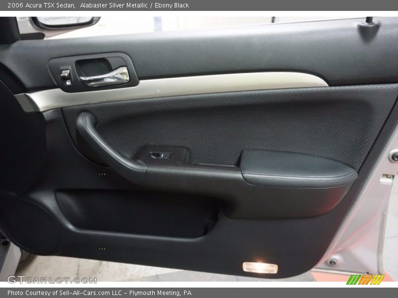 Alabaster Silver Metallic / Ebony Black 2006 Acura TSX Sedan