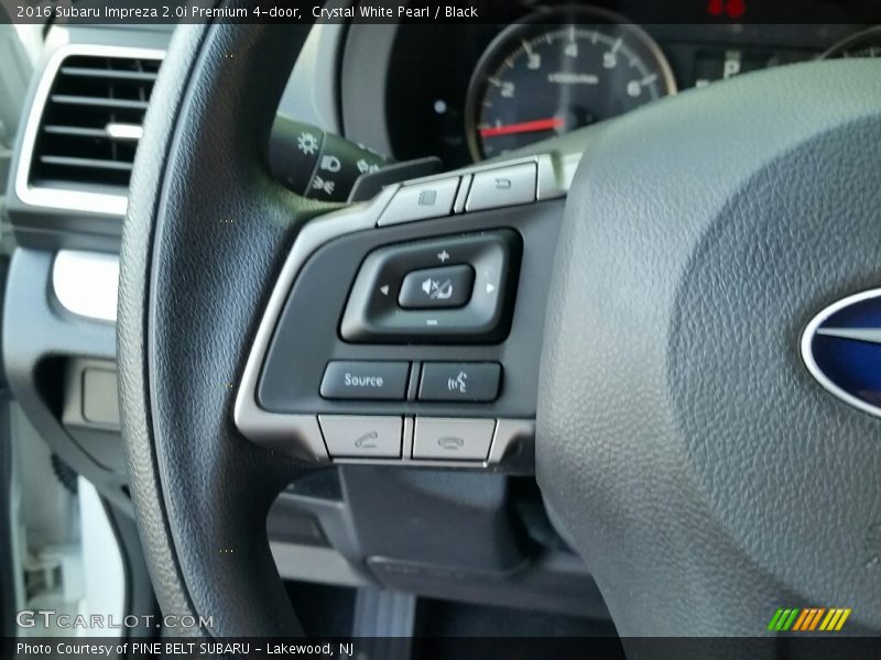 Crystal White Pearl / Black 2016 Subaru Impreza 2.0i Premium 4-door