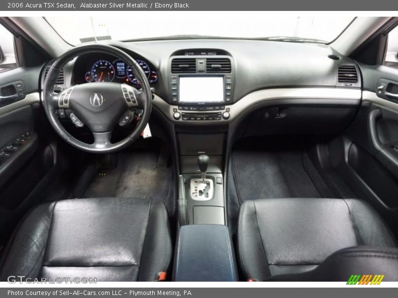 Alabaster Silver Metallic / Ebony Black 2006 Acura TSX Sedan