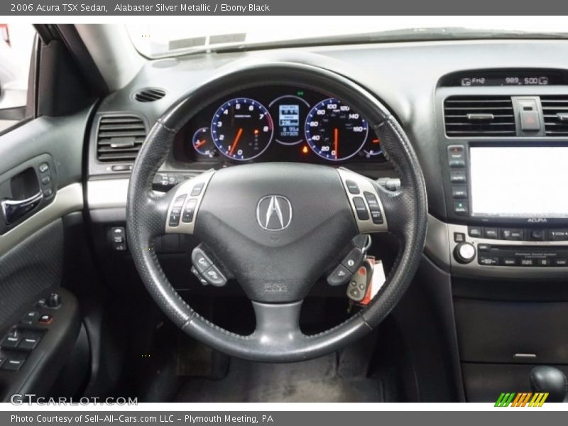 Alabaster Silver Metallic / Ebony Black 2006 Acura TSX Sedan