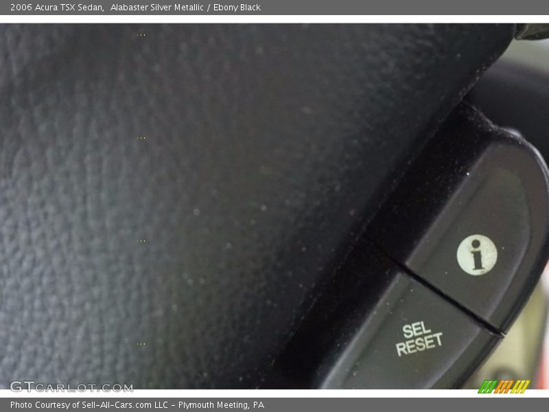 Alabaster Silver Metallic / Ebony Black 2006 Acura TSX Sedan
