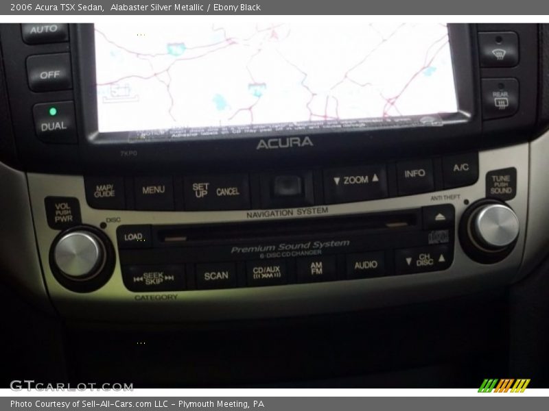 Alabaster Silver Metallic / Ebony Black 2006 Acura TSX Sedan