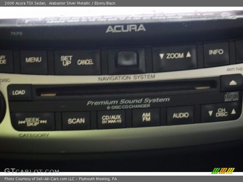 Alabaster Silver Metallic / Ebony Black 2006 Acura TSX Sedan