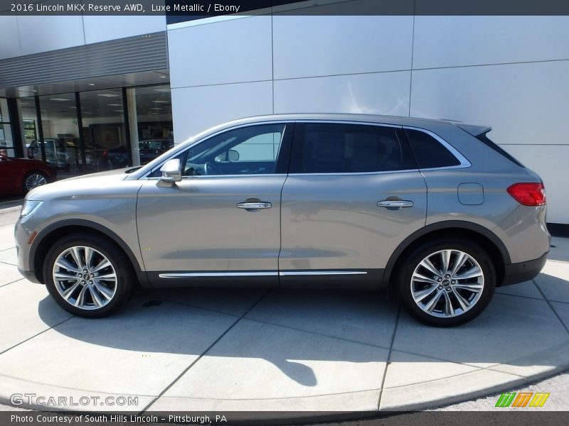  2016 MKX Reserve AWD Luxe Metallic