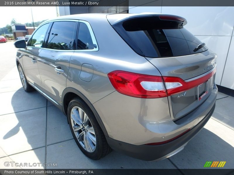 Luxe Metallic / Ebony 2016 Lincoln MKX Reserve AWD