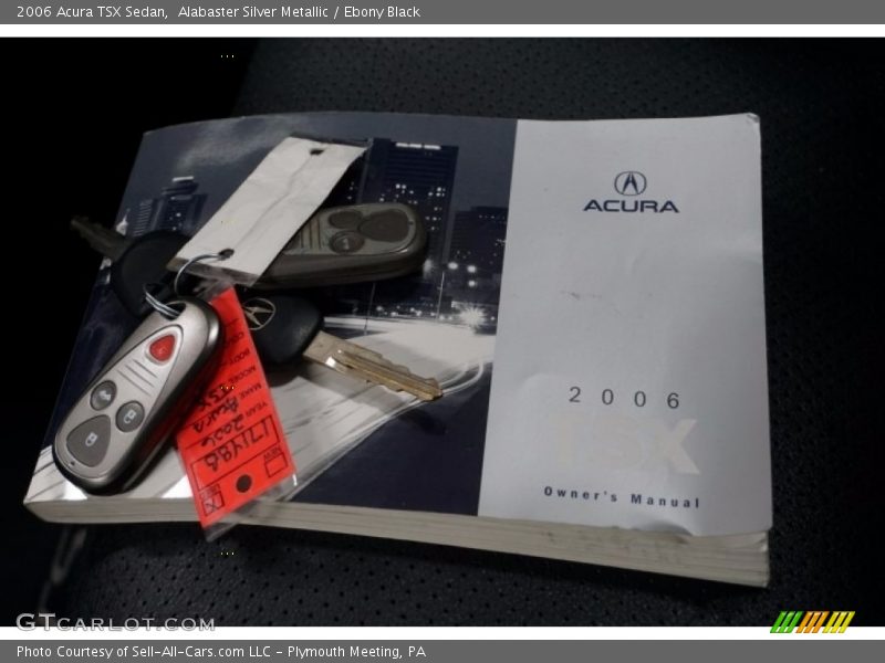 Alabaster Silver Metallic / Ebony Black 2006 Acura TSX Sedan