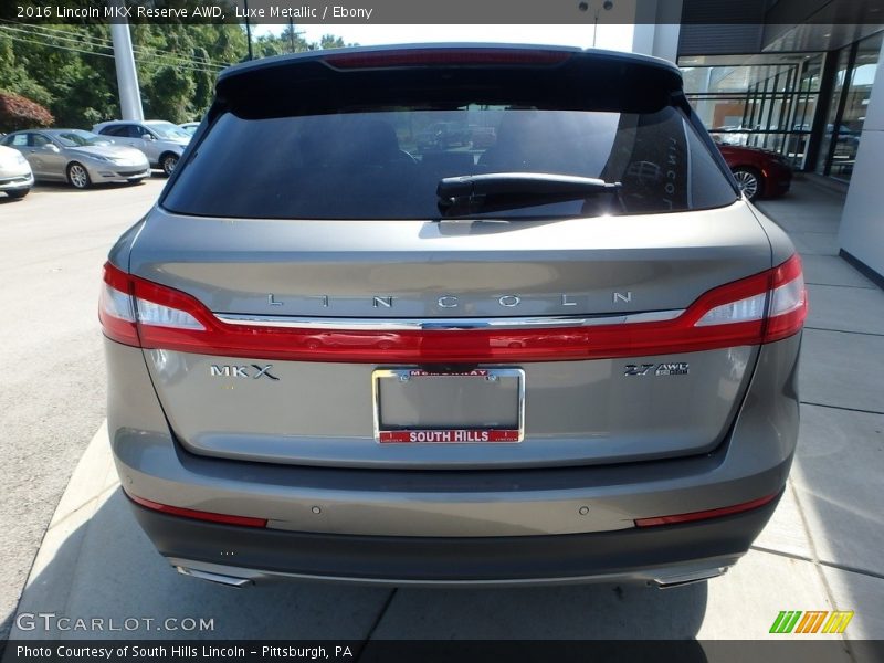 Luxe Metallic / Ebony 2016 Lincoln MKX Reserve AWD