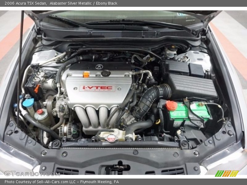 Alabaster Silver Metallic / Ebony Black 2006 Acura TSX Sedan