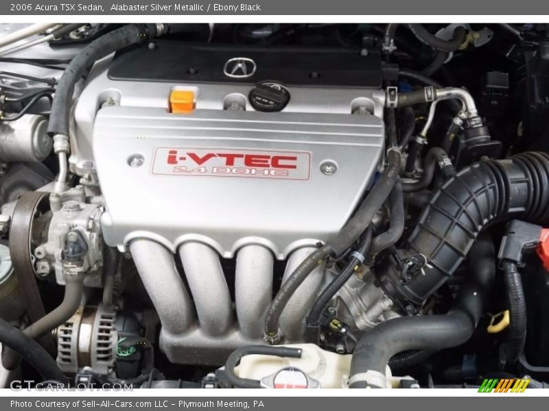 Alabaster Silver Metallic / Ebony Black 2006 Acura TSX Sedan