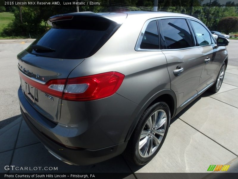 Luxe Metallic / Ebony 2016 Lincoln MKX Reserve AWD