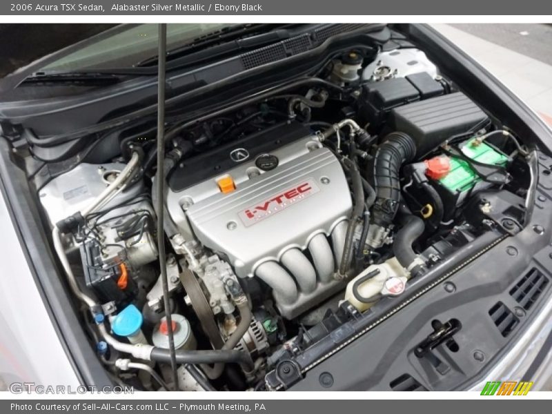 Alabaster Silver Metallic / Ebony Black 2006 Acura TSX Sedan
