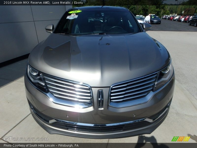 Luxe Metallic / Ebony 2016 Lincoln MKX Reserve AWD