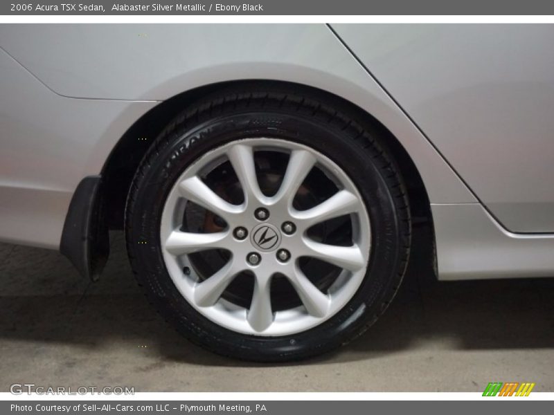 Alabaster Silver Metallic / Ebony Black 2006 Acura TSX Sedan
