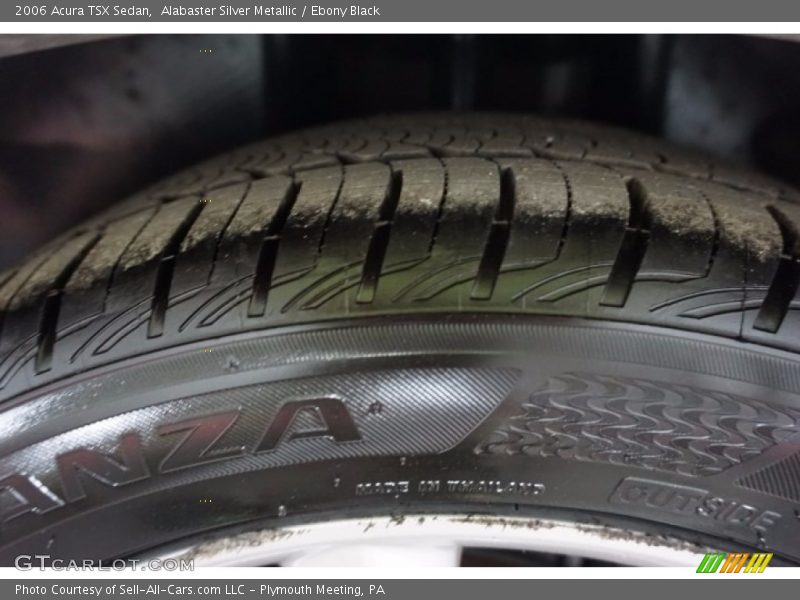 Alabaster Silver Metallic / Ebony Black 2006 Acura TSX Sedan