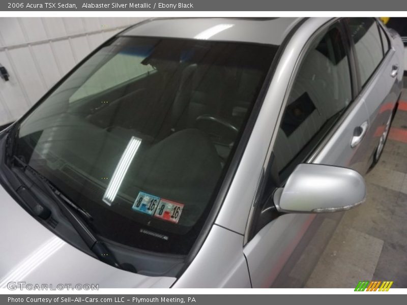 Alabaster Silver Metallic / Ebony Black 2006 Acura TSX Sedan