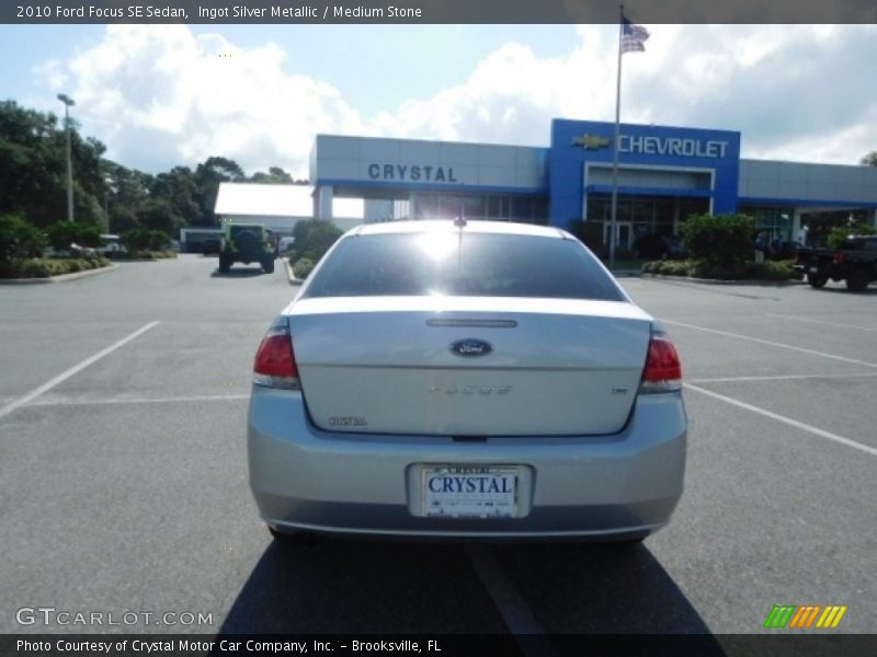 Ingot Silver Metallic / Medium Stone 2010 Ford Focus SE Sedan