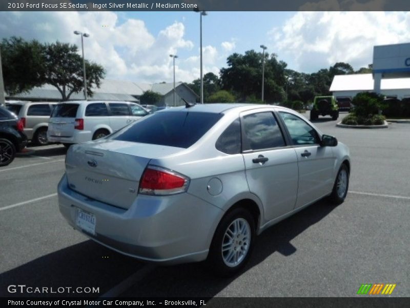 Ingot Silver Metallic / Medium Stone 2010 Ford Focus SE Sedan