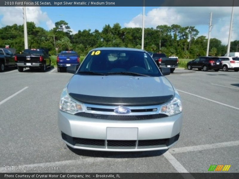 Ingot Silver Metallic / Medium Stone 2010 Ford Focus SE Sedan