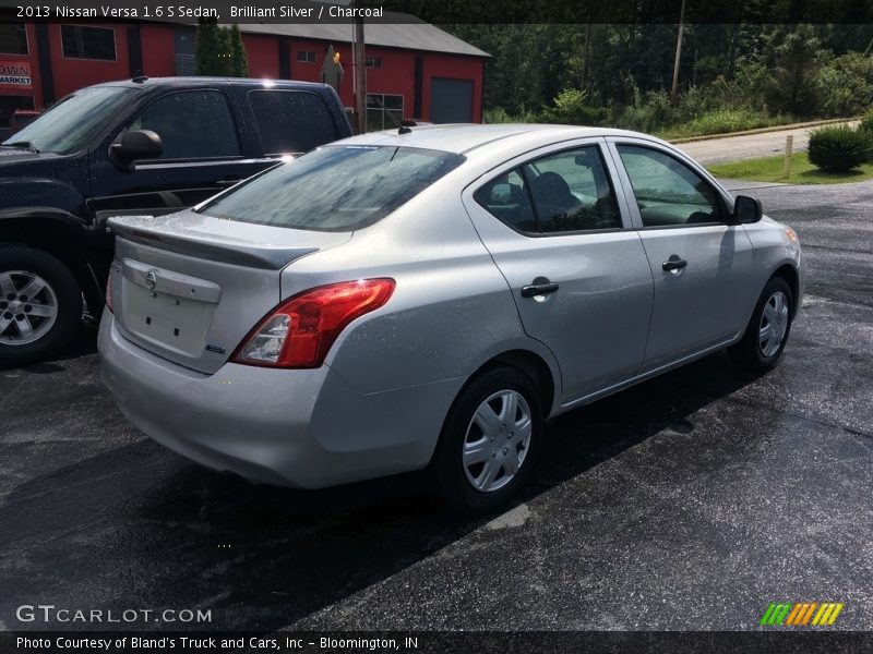 Brilliant Silver / Charcoal 2013 Nissan Versa 1.6 S Sedan