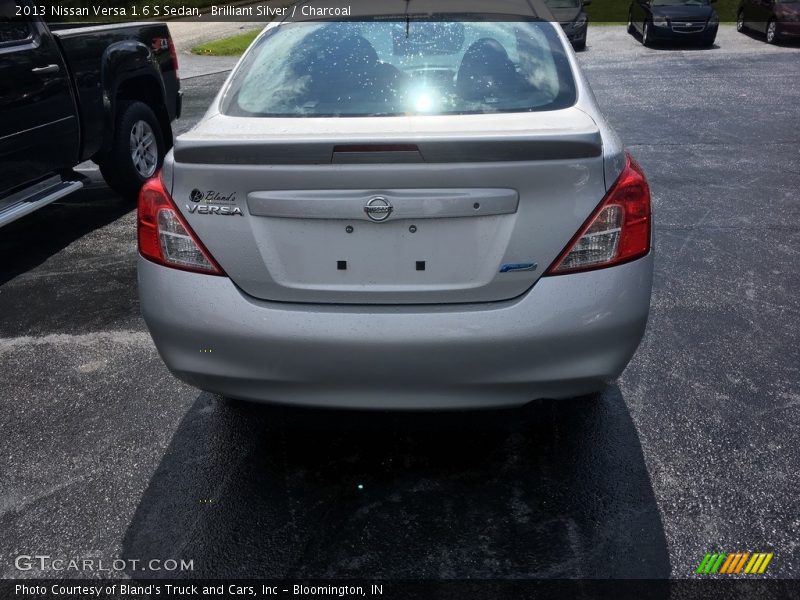 Brilliant Silver / Charcoal 2013 Nissan Versa 1.6 S Sedan