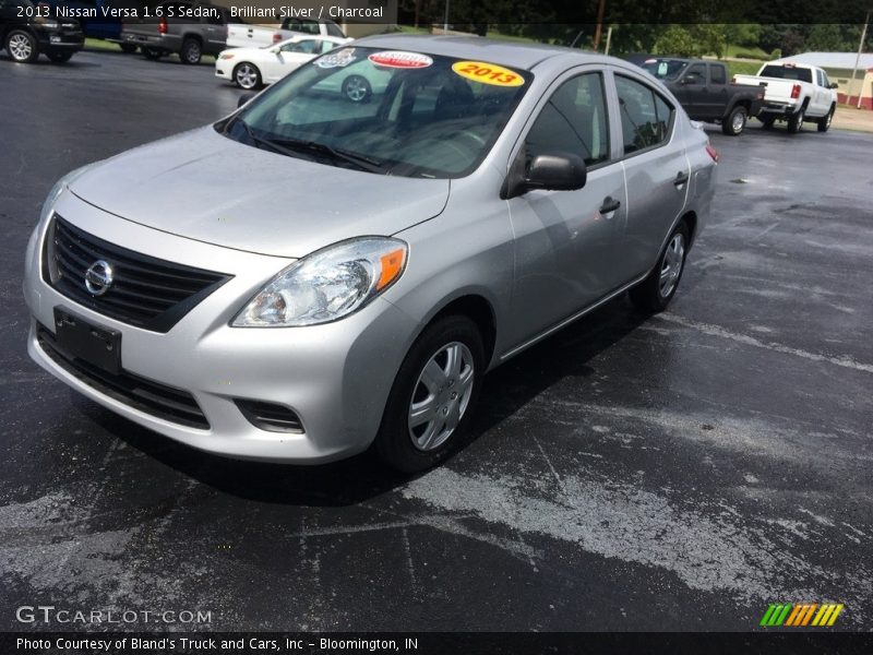Brilliant Silver / Charcoal 2013 Nissan Versa 1.6 S Sedan