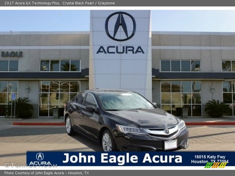 Crystal Black Pearl / Graystone 2017 Acura ILX Technology Plus