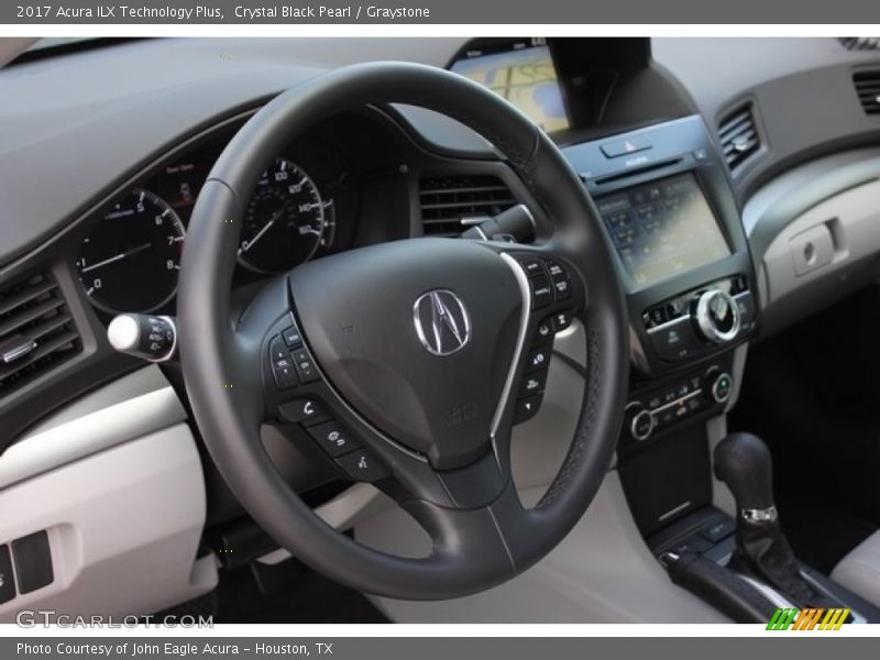 Crystal Black Pearl / Graystone 2017 Acura ILX Technology Plus