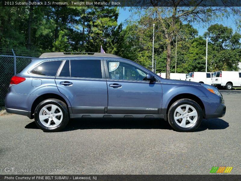 Twilight Blue Metallic / Black 2013 Subaru Outback 2.5i Premium
