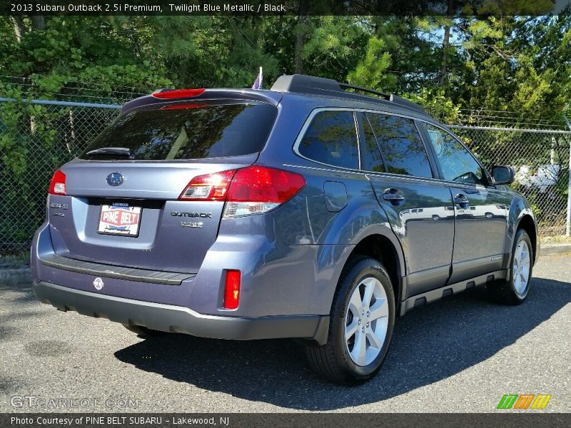 Twilight Blue Metallic / Black 2013 Subaru Outback 2.5i Premium