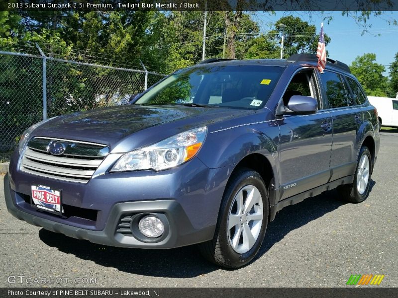 Twilight Blue Metallic / Black 2013 Subaru Outback 2.5i Premium