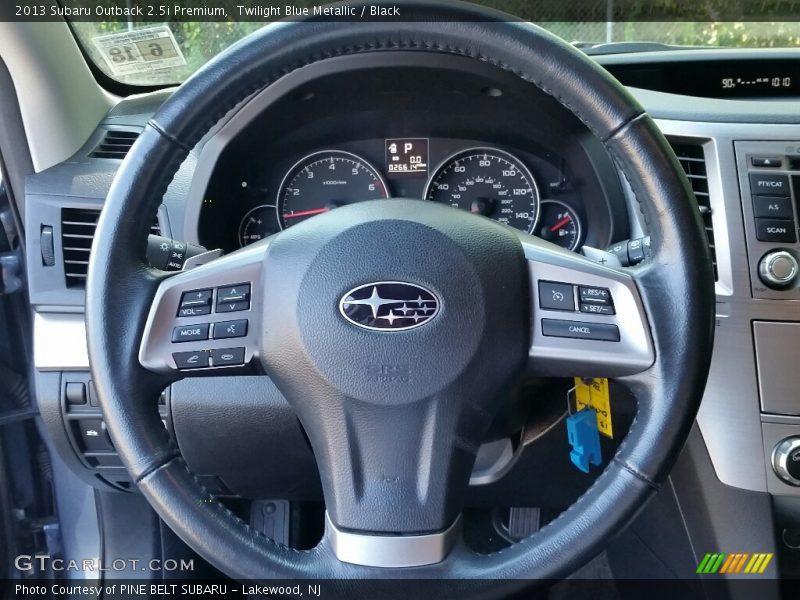 Twilight Blue Metallic / Black 2013 Subaru Outback 2.5i Premium