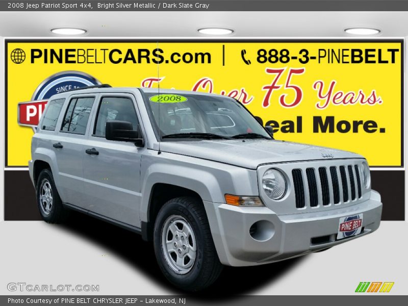 Bright Silver Metallic / Dark Slate Gray 2008 Jeep Patriot Sport 4x4