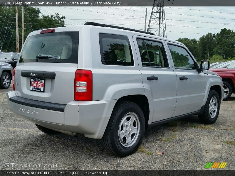 Bright Silver Metallic / Dark Slate Gray 2008 Jeep Patriot Sport 4x4
