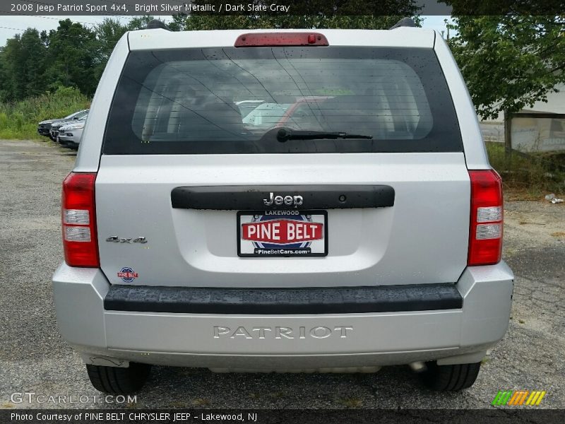 Bright Silver Metallic / Dark Slate Gray 2008 Jeep Patriot Sport 4x4
