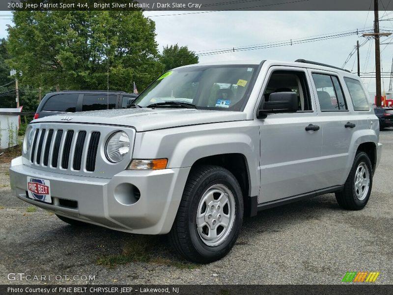 Bright Silver Metallic / Dark Slate Gray 2008 Jeep Patriot Sport 4x4