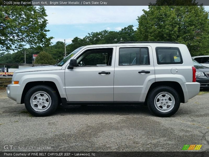 Bright Silver Metallic / Dark Slate Gray 2008 Jeep Patriot Sport 4x4