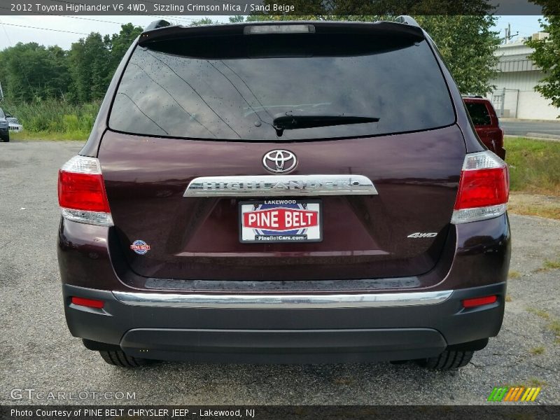 Sizzling Crimson Mica / Sand Beige 2012 Toyota Highlander V6 4WD